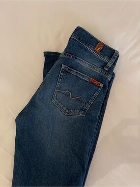 7 For All Mankind Dark Blue Denim Jeans